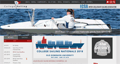 Desktop Screenshot of collegesailing.org